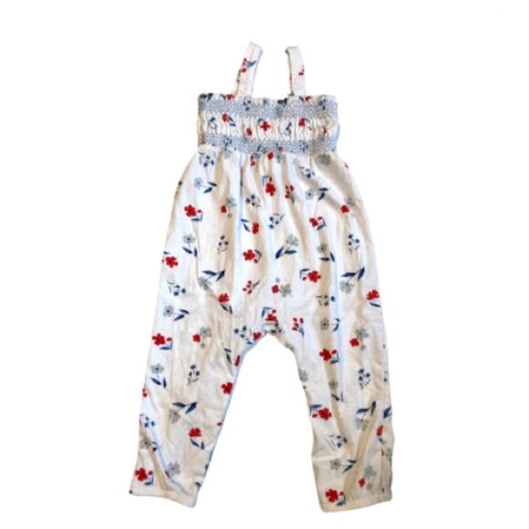 ❤️5/$25 SALE Carter’s Just One You Spring Floral Smocked One Piece Jumpsuit - Picture 2 of 8